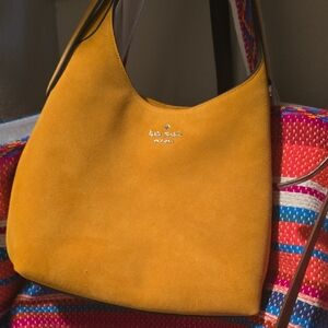 Kate Spade Yellow Suede Hobo Bag
